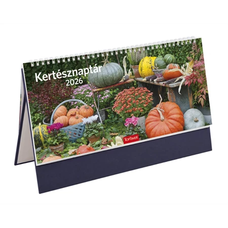 Asztali naptár 2026 TOPTIMER Kertész T054 álló kék