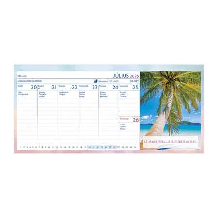 Asztali naptár 2026 TOPTIMER Motivációs naptár T059 álló