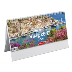Asztali naptár 2026 TOPTIMER Világ körül T063 álló