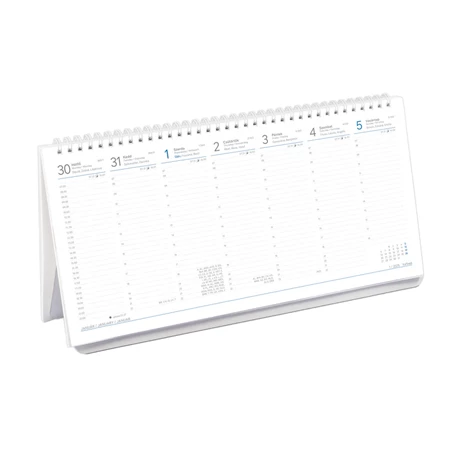 Asztali naptár 2026 TOPTIMER álló T052, fehér karton hátlap