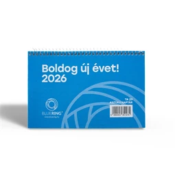 Asztali naptár 2026 év 23-as fehér 200x130mm bluering