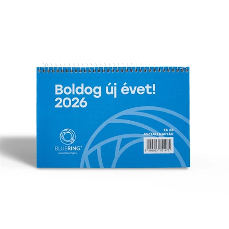Asztali naptár 2026 év 23-as fehér 200x130mm bluering