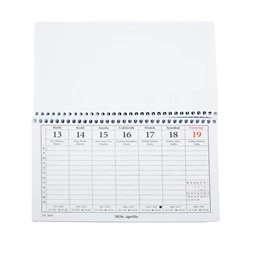 Asztali naptár 2026 év 23-as fehér 200x130mm bluering