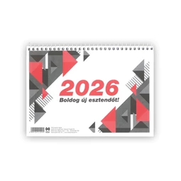 Asztali naptár 2026 év 23-as fehér 190x135mm