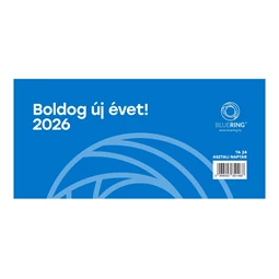 Asztali naptár 2026 év 24-es fehér 285x135mm
