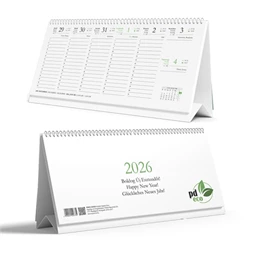 Asztali naptár 2026 pd Eco 283×135mm tartó nélkül