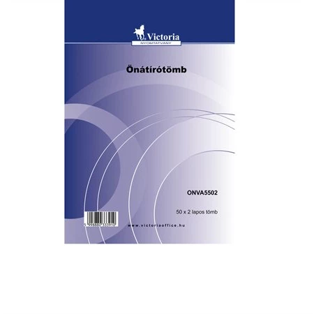 Átírótömb A/5 vegykezelt 50x2 lap Victoria