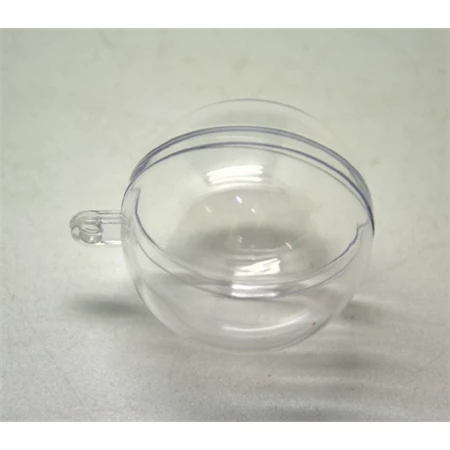 Műanyag átlátszó szétszedhető gömb 5cm 5db/csomag