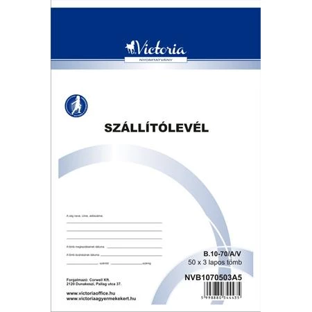 B.10-70/A/V Szállítólevél 50x3 A/5 VICTORIA