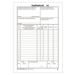 B.10-70/V/3/50 Szállítólevél 50x3 A/5 Pátria