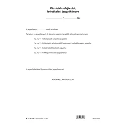 B.11-93 Készletek selejtezési leértékelési jegyzőkönyve 1lap