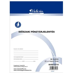 B.13-21/V Időszaki pénztárjelentés A/4 25x4 Victoria