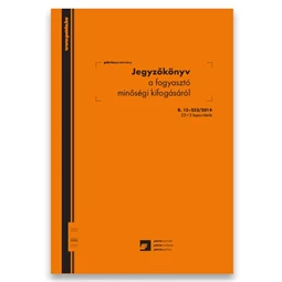 B.13-233/2014 Jegyzőkönyv a fogyasztó minőségi kifogásáról 25x3 lapos tömb A/4 álló