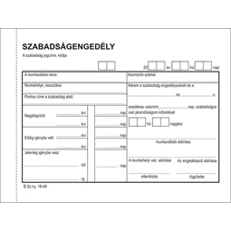 B.18-49/V Szabadság engedély 50x2 A6 Victoria