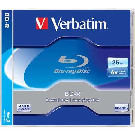 BD-R Blu-Ray SL 25GB 6x normál tokban