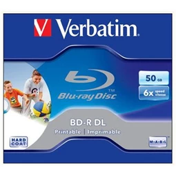 BD-R Blu-Ray kétrétegű lemez 50GB, 6x, nyomtatható felületűnormál tokban (1 db)