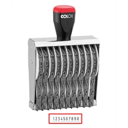 BÉLYEGZŐ szám, hagyományos 10 karakter 12mm  COLOP