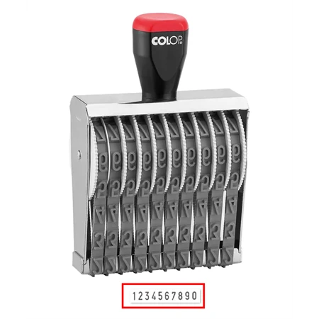 BÉLYEGZŐ szám, hagyományos 10 karakter 12mm  COLOP