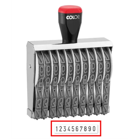 BÉLYEGZŐ szám, hagyományos 10 karakter 15mm COLOP