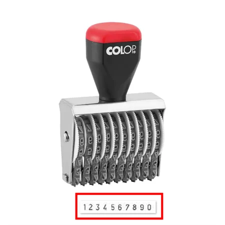 BÉLYEGZŐ szám, hagyományos 10 karakter  3mm COLOP