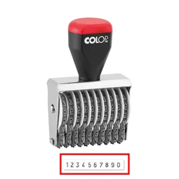 BÉLYEGZŐ szám, hagyományos 10 karakter  4mm COLOP