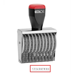 BÉLYEGZŐ szám, hagyományos 10 karakter  7mm COLOP