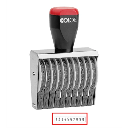 BÉLYEGZŐ szám, hagyományos 10 karakter  7mm COLOP