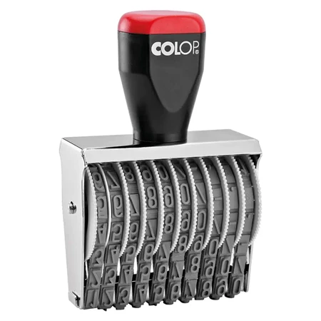 BÉLYEGZŐ szám, hagyományos 10 karakter  9mm COLOP