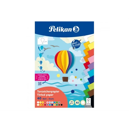 Barkácskarton A/5 PELIKAN 40ív 120g/m2 21szin