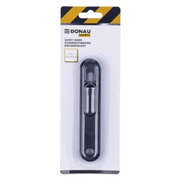 Barkácskés 18mm-es DONAU Safety cserélhető pengével, fekete