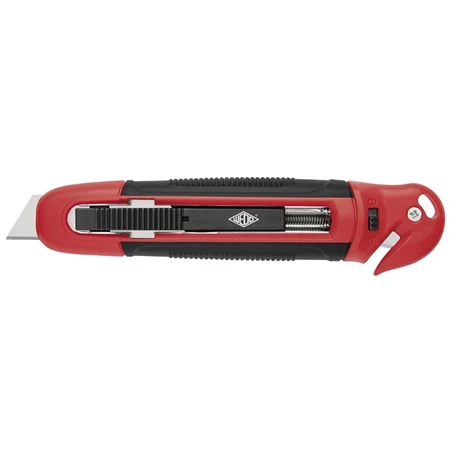 Barkácskés 18mm-es WEDO Safety fóliavágóval piros/fekete