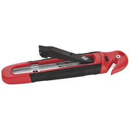 Barkácskés 18mm-es WEDO Safety fóliavágóval piros/fekete