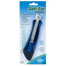 Barkácskés 18mm-es WEDO Soft-cut kék/fekete