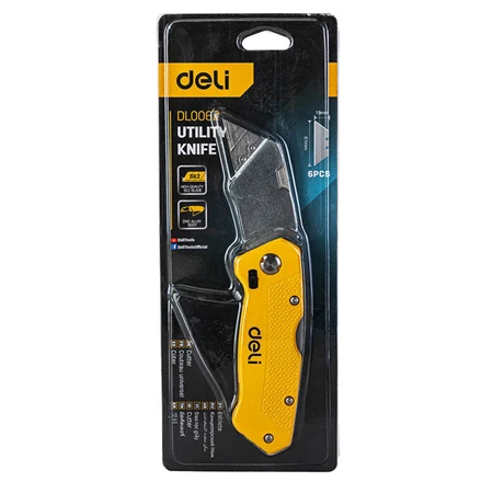 Barkácskés 18mm-es DELI szürke