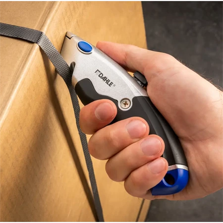 Barkácskés DAHLE Heavy Duty fém házú, beépített penge tárolóval