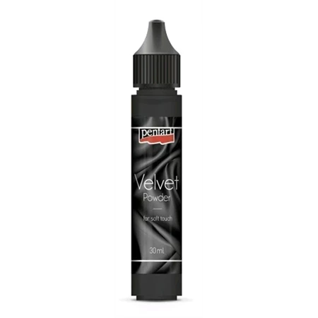 Bársonypor PENTART 30ml fekete