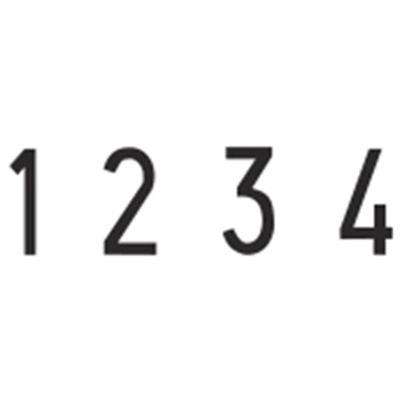 BÉLYEGZŐ szám, hagyományos 4 karakter 4mm COLOP