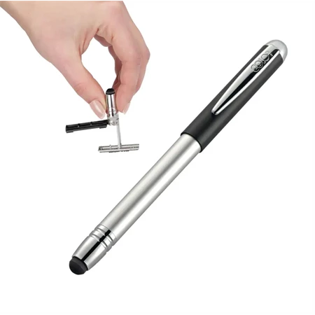 Bélyegzős toll Pen Stamp fekete/fém színű – alumínium mágneses bélyegzős toll