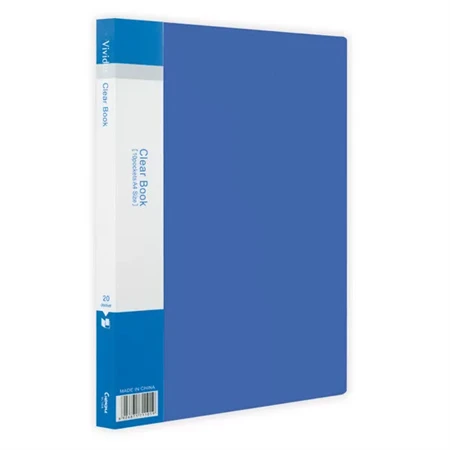 Bemutatómappa  20 lapos Office Art vegyes borító szinek, 20 beépített áttetsző tasakkal