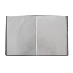 Bemutatómappa  40lapos Bluering fekete borító, 40 beépített áttetsző tasakkal