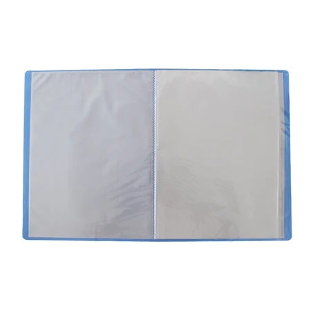 Bemutatómappa  40lapos Bluering kék borító, 40 beépített áttetsző tasakkal