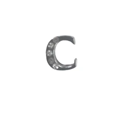 Betű köves C 12mm 1db