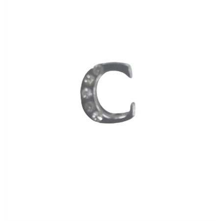 Betű köves C 12mm 1db