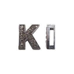 Betű köves K 12mm 1db