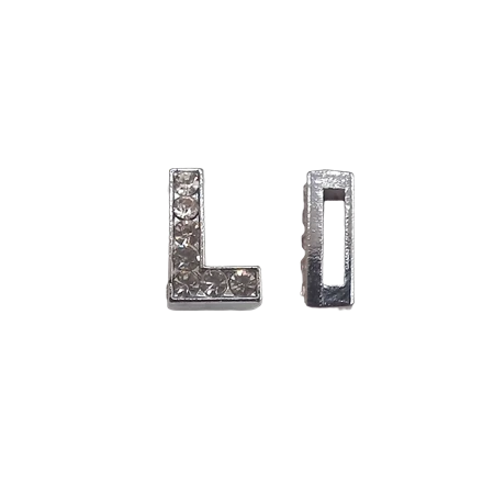 Betű köves L 12mm 1db