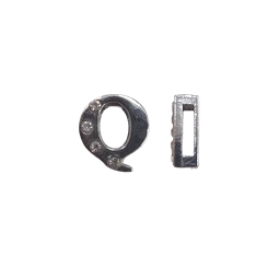 Betű köves Q 10mm 1db