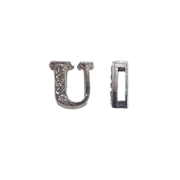 Betű köves U 10mm 1db