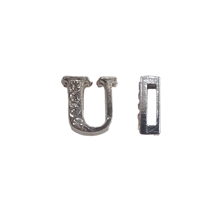 Betű köves U 10mm 1db
