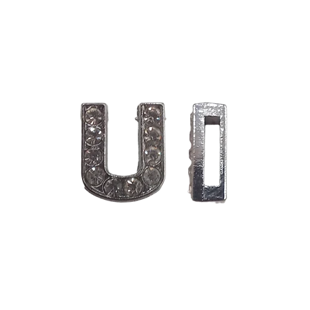 Betű köves U 12mm 1db