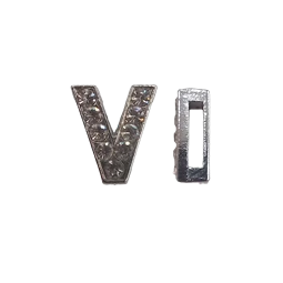 Betű köves V 12mm 1db